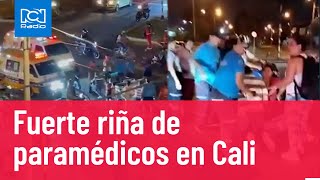 Cali Imágenes de la pelea entre paramédicos [upl. by Ralph]