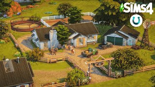 Bungalow Horse Ranch 🐴 The Sims 4 Speed Build  One Pack Horse Ranch  No CC [upl. by Moulton]