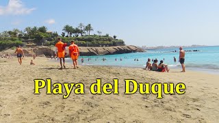 COSTA ADEJE TENERIFE PLAYA DEL DUQUE BEACH WALK [upl. by Laemaj]