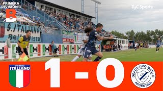 Sportivo Italiano 10 Deportivo Merlo  Primera División B  Fecha 6 Apertura [upl. by Zetnauq]