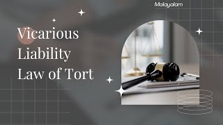 vicarious liability  Law of Tort  Case laws  Malayalam [upl. by Metah]