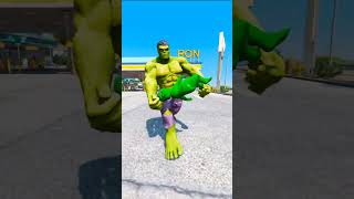 Hulk Saves Baby Hulk reels gta5 shorts indianbikedriving3d [upl. by Theodora]