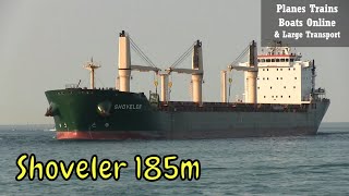 Shoveler 185m Cargo Ship Under The Bluewater Bridges [upl. by Nyrahtak]