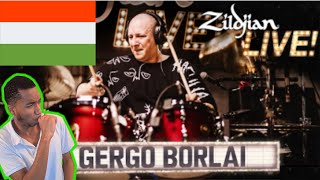 Zildjian LIVE Gergo Borlai  Hungary  Gergo the Great  Drum Solo  Drumeo  Jam  REACTION [upl. by Anum]