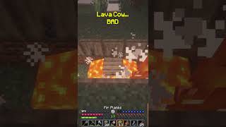 Lava Cow BAD💀 minecraft fromTheFog fyp viral gaming funny [upl. by Aiciles845]