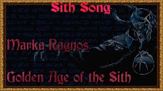 Golden Age of the Sith Marka Ragnos  AI Star Wars Sith Song [upl. by Rivi]