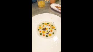 Battuto di scampi con creme salate di Massimo Ferosi Chef [upl. by Rikahs]