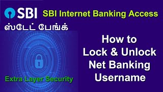 How to Lock amp Unlock SBI Net Banking Access  Lock SBI Username [upl. by Rennat]