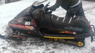 1997 SkiDoo Mach Z 800 Triple Cold Start [upl. by Resiak]