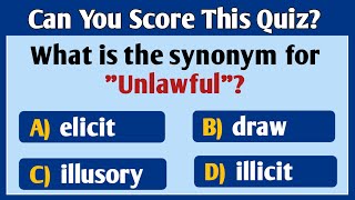 Synonyms quiz  Synonym quiz hard  Synonym words part 16 [upl. by Eatnahs]