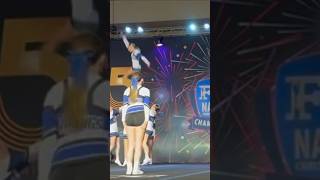 Some tumbling and jumps from nationals🤍💙fcc cheer flip jumps tumbling toetouch fccfamily [upl. by Ecargyram]