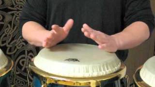 How to do Doubles or Roll on Conga Palm  Finger Technique [upl. by Burg]