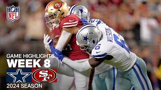 Dallas Cowboys vs San Francisco 49ers Game Highlights  NFL 2024 Season Week 8 [upl. by Alonso]