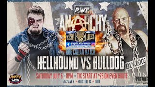 Hellhound VS Bulldog Dog Collar Match [upl. by Redep362]