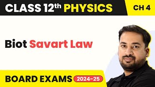 Biot Savart Law  Moving Charges and Magnetism  Class 12 Physics Chapter 4 202324 [upl. by Birkner]