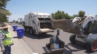 City of Tolleson ⇨ Leach Beta Rear Loader Garbage Truck [upl. by Strage43]