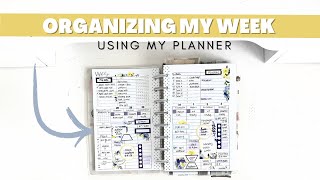 Organizing My Week In My Planner [upl. by Arriaes737]