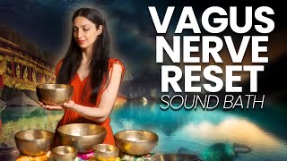 Vagus Nerve Reset  Healing Frequency Sound Bath [upl. by Maretz]