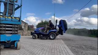 ISEKI TXG 23 RIDE ON LAWN MOWER AND COLLECTOR PLUS VAT [upl. by Arundell836]