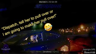 Female Flees Savannah PD and Gets Away  Calls 911 When GSP Chases Her  Gets PITed [upl. by Dnalra]