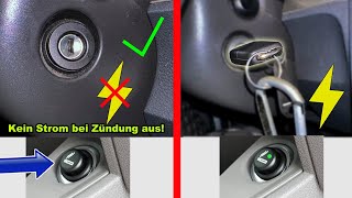 ZIGARETTENANZÜNDER IM AUTO AUF ZÜNDUNGSPLUS UMBAUEN PER ADAPTER  TUTORIAL  GOLF 5  FACTOREM [upl. by Ashlie]