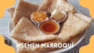 Msemen Marroquí 🥞 MUY FÁCIL 🥞 Paso a paso [upl. by Yr]