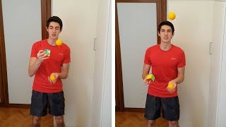 Genius Recites Pi While Juggling And Solving Rubiks Cube [upl. by Sanfred]