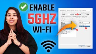 How To Enable 5GHz Wi Fi On Laptop  Change WiFi Band From 24GHz to 5GHz [upl. by Oinafipe]