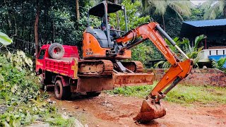 Tata Hitachi Zaxis 33U Loading into Truck  Crawler Excavator  JCB Malayalam jcb tata excavator [upl. by Llewxam867]