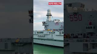 Cavour aircraftcarrier and Bergaminiclass frigate Alpino sailing in the waters of the Philippines [upl. by Armalda]