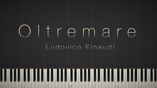 Oltremare  Ludovico Einaudi \\ Synthesia Piano Tutorial [upl. by Glanti102]