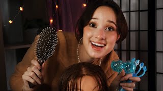 ASMR Overbearing Mom Pampers You  Playing w Hair Scalp Massage  Accent  Comedy ASMR [upl. by Klayman]