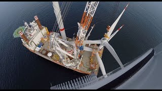 Wikinger Offshore Wind Farm Installation  Full Length [upl. by Ky52]