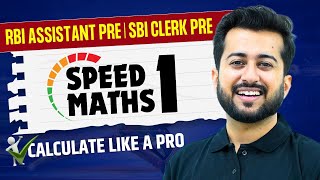 🚀 Speed Maths01  RBI Assistant Pre  SBI Clerk Pre 2023  Aashish Arora [upl. by Schuler]