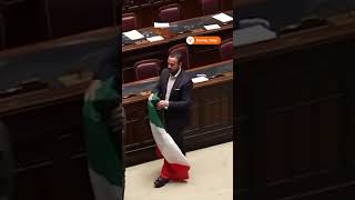 Italian lawmakers brawl in parliament over reforms [upl. by Asiret]