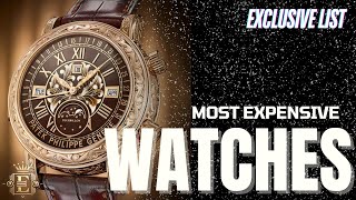 Top 10 Most Expensive Watches in the World 2024 [upl. by Eilyk]