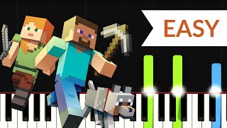 Dreiton  C418  Minecraft EASY Piano Tutorial [upl. by Filomena880]