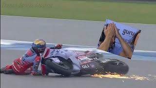 Crazy amp epic heartbreaking moments of Moto Gp 2024 [upl. by Dadinirt]