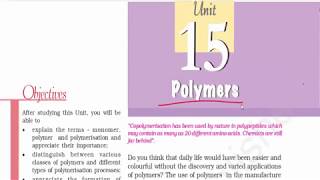 Polymers Part 1  Classification  Elastomer Fibres Thermoplastic amp Thermosetting  NCERT [upl. by Aimak]