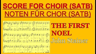 J STAINER  The First Noel  Arrangement for CHOIR SATB [upl. by Christina417]