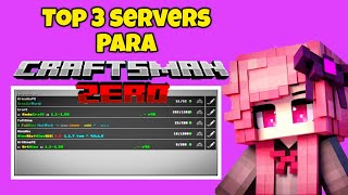 TOP 3 MEJORES SERVIDORES PARA CRAFTSMAN ZERO [upl. by Yrol]