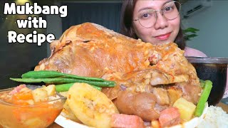 POCHERO PATA NG BABOY  Mukbang Philippines [upl. by Heath]