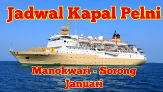 Jadwal Kapal Pelni Manokwari tujuan Sorong mulai 19 Januari 2024 [upl. by Arakawa]