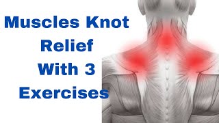 3 Exercises for instant Muscles Knot 🪢 Relief in the neck and Shoulder AskDrSuman [upl. by Nimaj976]