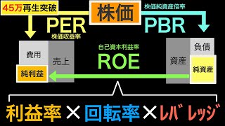 【保存版】45万再生突破！株で絶対覚えておいた方がいいPERPBRROEの関係性やデュポン公式【リメイク動画】 [upl. by Yeloc68]