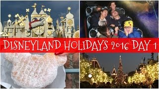 DISNEYLAND HOLIDAYS 2016 DAY 1  December 9 2016 [upl. by Ikairik714]