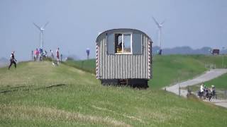 Feldbahn des Landesamt für Küstenschutz in Dagebüll nach Oland und Langeness [upl. by Ecinaej519]