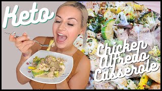 Keto Chicken Alfredo Casserole [upl. by Lrae]