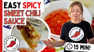 Sweet Chili Sauce Recipe  A Sweet amp Spicy Delight  Pepper Geek [upl. by Ambler665]