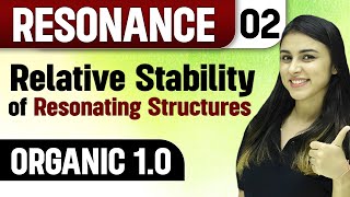 Relative Stability of Resonating Structures  Resonance  Organic 10  Chemistry Vibes [upl. by Treblig]